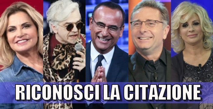 citazione personaggi tv quiz