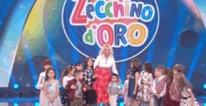 Antonella Clerici durante l'edizione del 2019