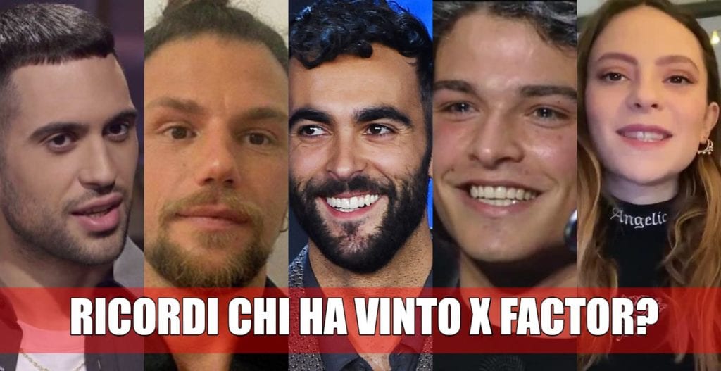 vincitori x factor quiz