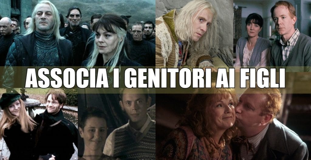 genitori figli harry potter quiz