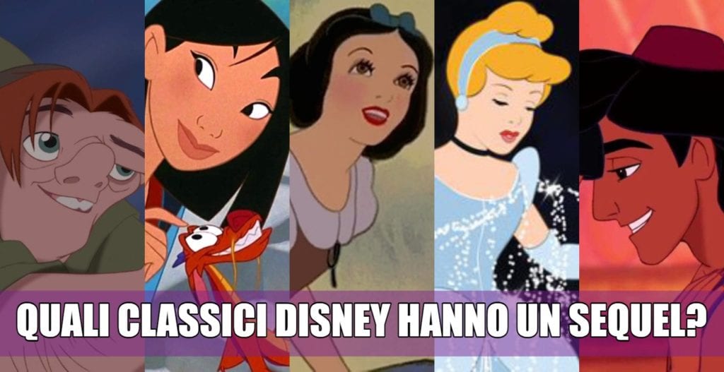 classici disney sequel