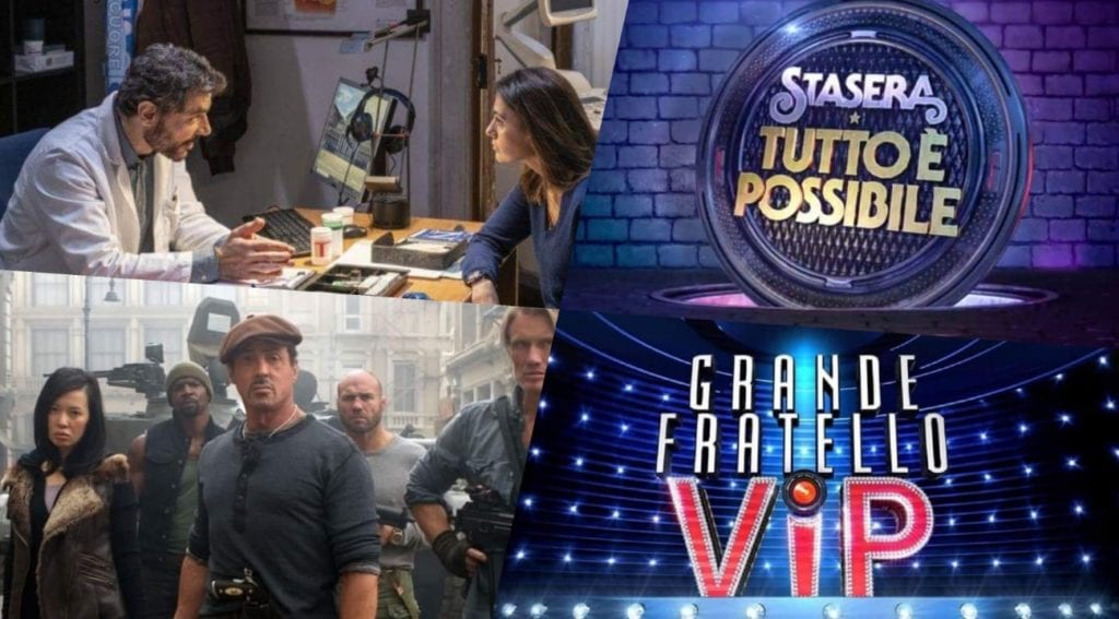 stasera in tv lunedì 18 gennaio 2021