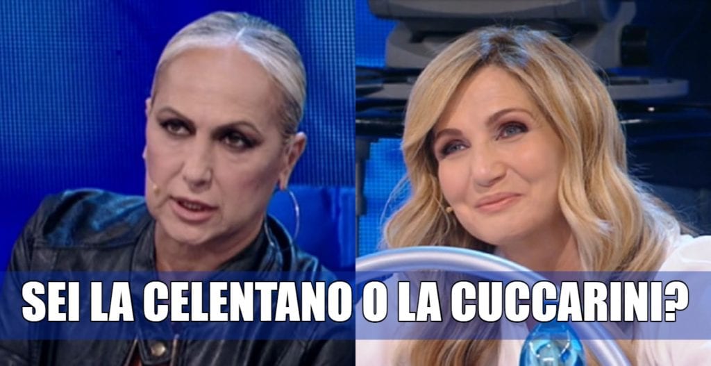 alessandra celentano lorella cuccarini quiz