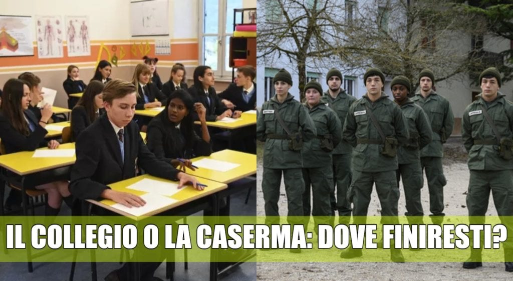 il collegio la caserma quiz