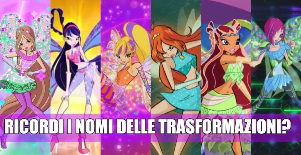 nomi trasformazioni winx quiz