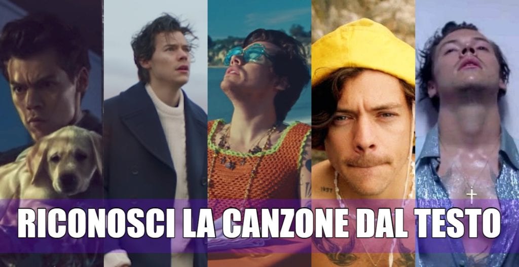 harry styles canzone testo quiz