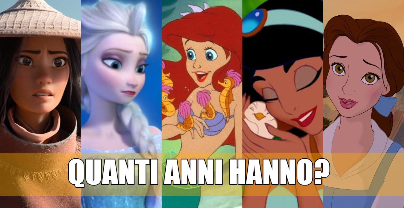 quanti anni età principesse disney quiz