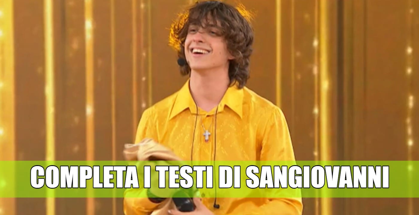 testi canzoni sangiovanni quiz