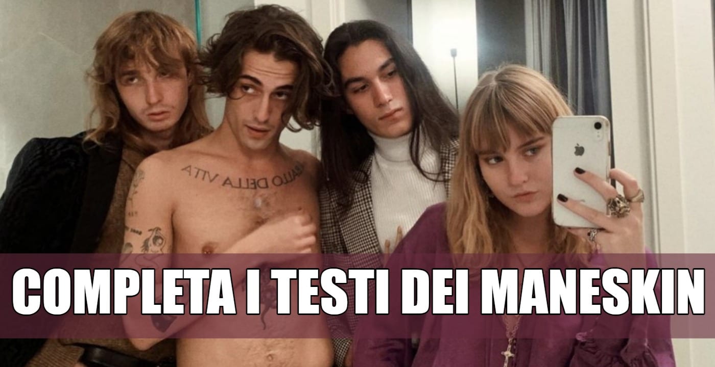 testi maneskin canzoni quiz