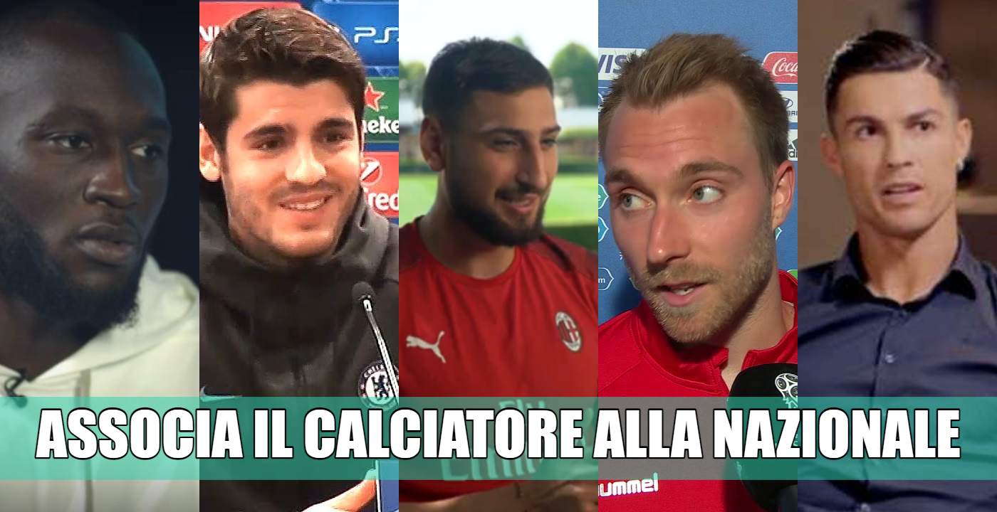 calciatore nazionale quiz