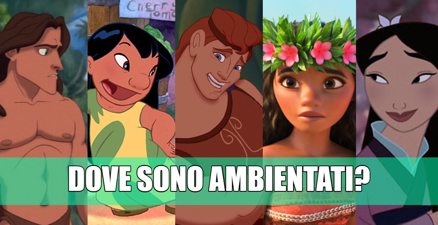 dove ambientati film disney quiz