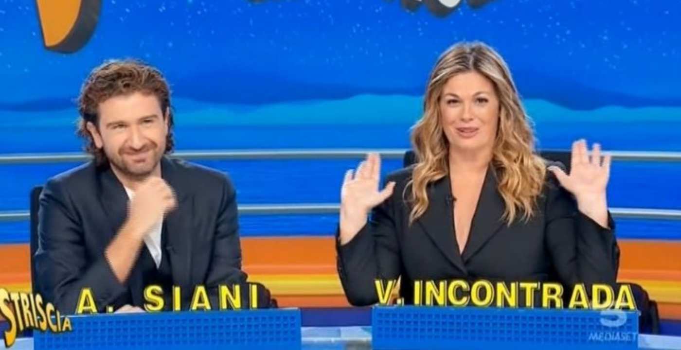 striscia la notizia vanessa incontrada alessandro siani lasciano