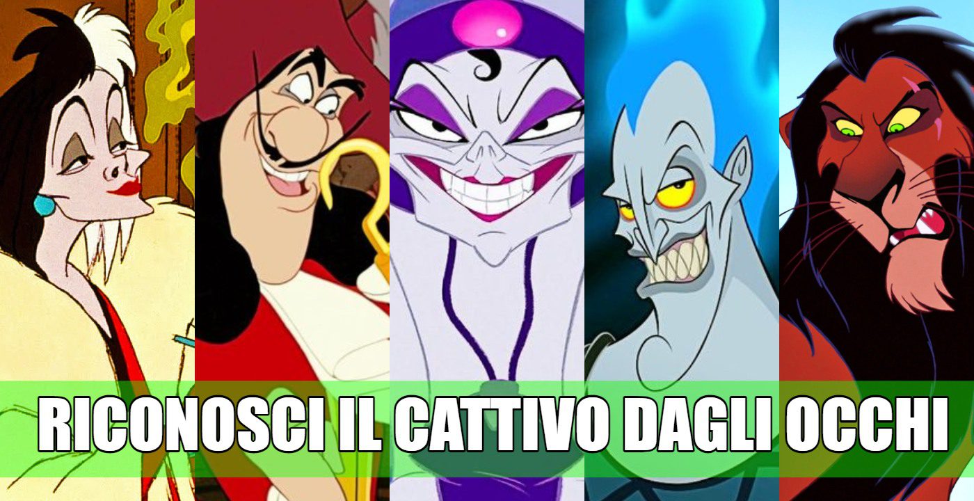 cattivo disney occhi quiz