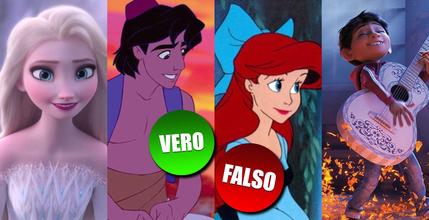 quiz disney vero falso film