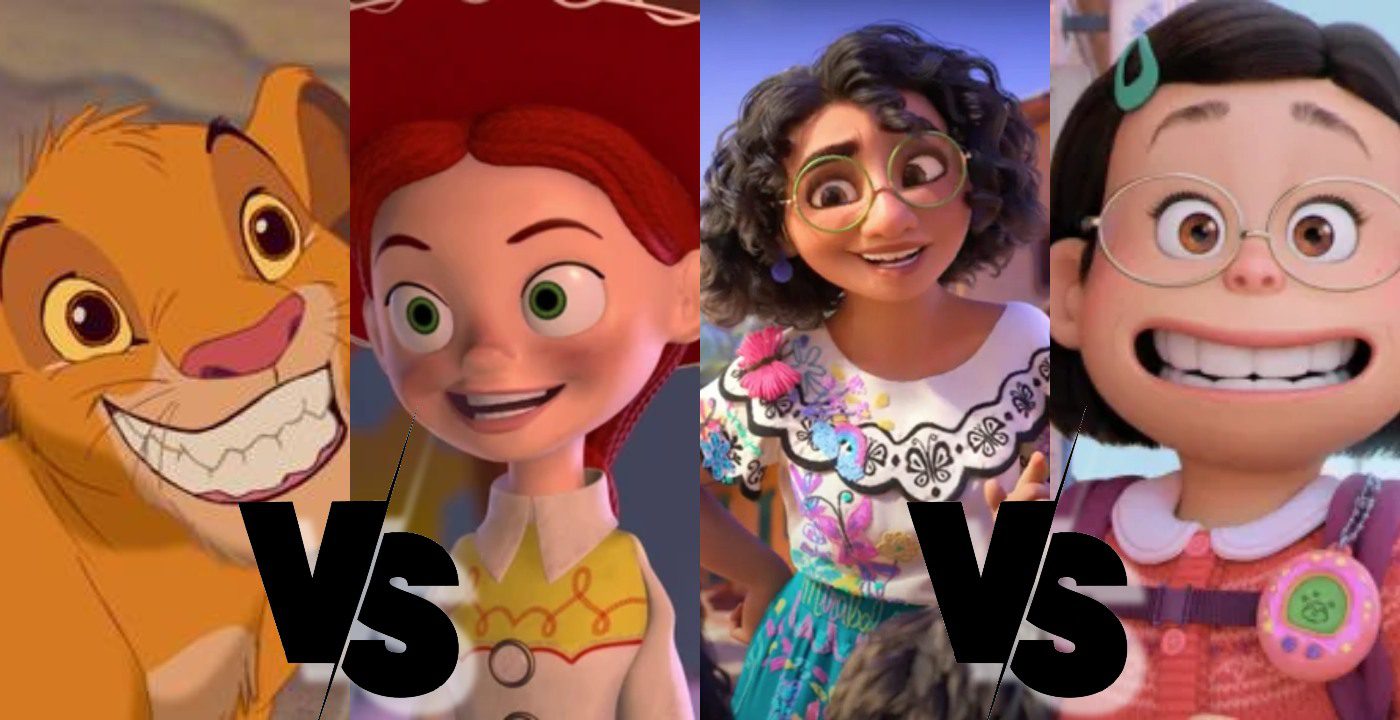 personaggi disney contro pixar