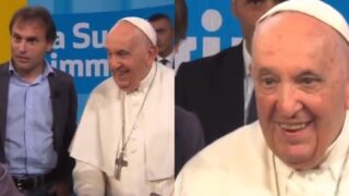papa francesco ospite a sua immagine