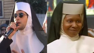 whoopi goldeberg imitazione mahmood